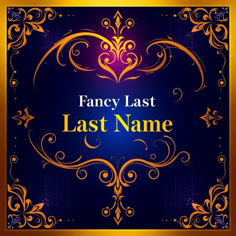 Fancy Last Name Generator