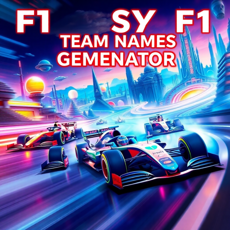Fantasy F1 Team Names Generator