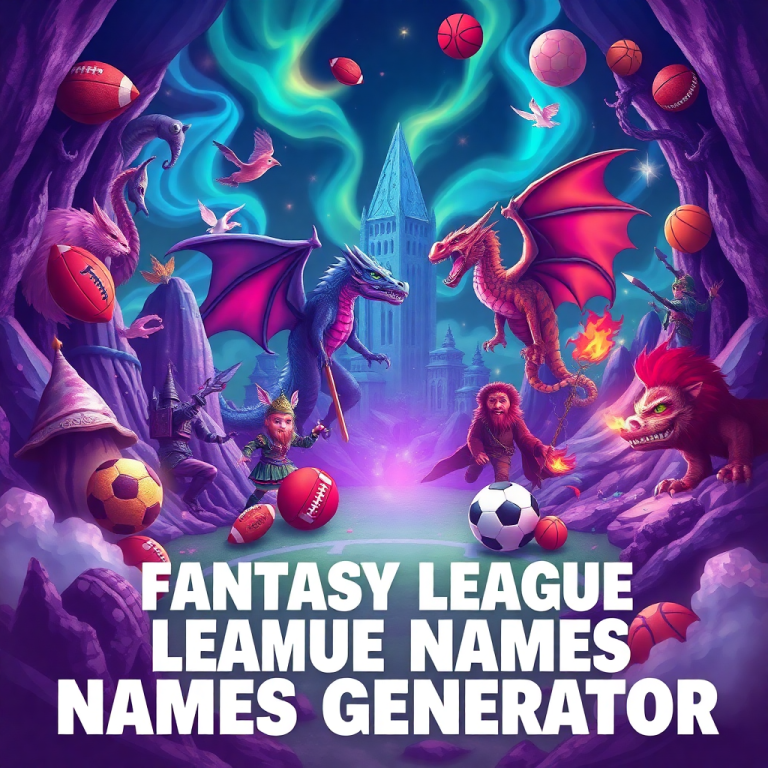 Fantasy League Names Generator