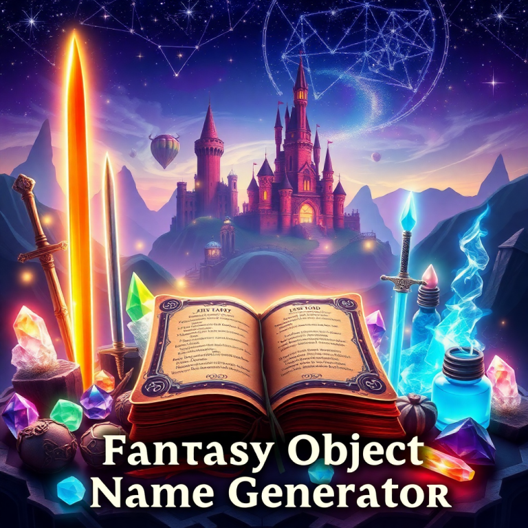 Fantasy Object Name Generator