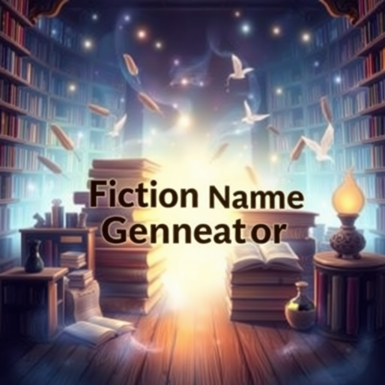 Fiction Book Name Generator