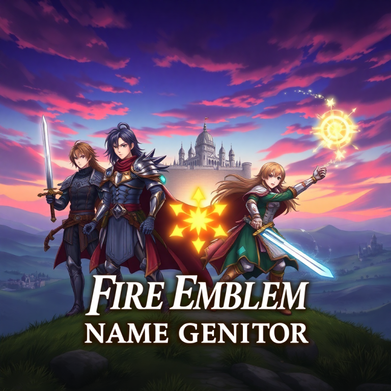 Fire Emblem Awakening Name Generator