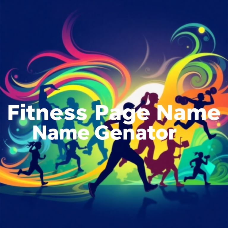 Fitness Page Name Generator
