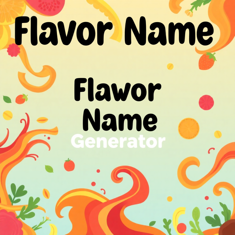 Flavor Name Generator