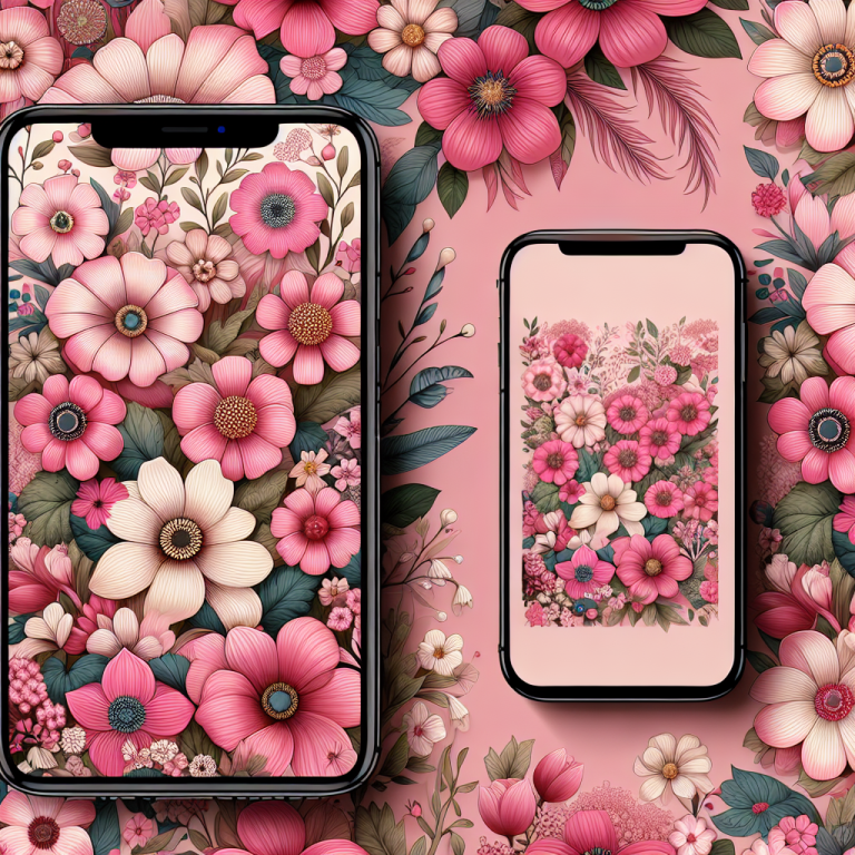 Floral Pink Wallpaper Generator