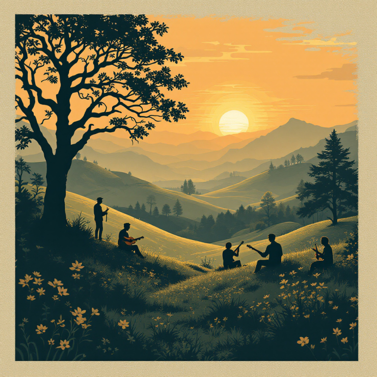 Folk Music Album Sleeve Generator