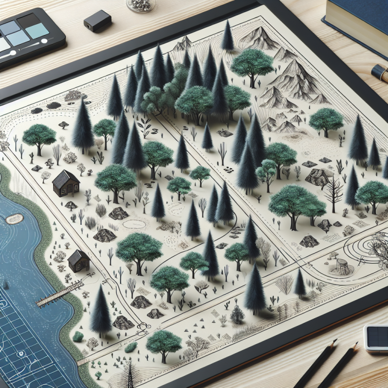 Forest Map Illustration Generator
