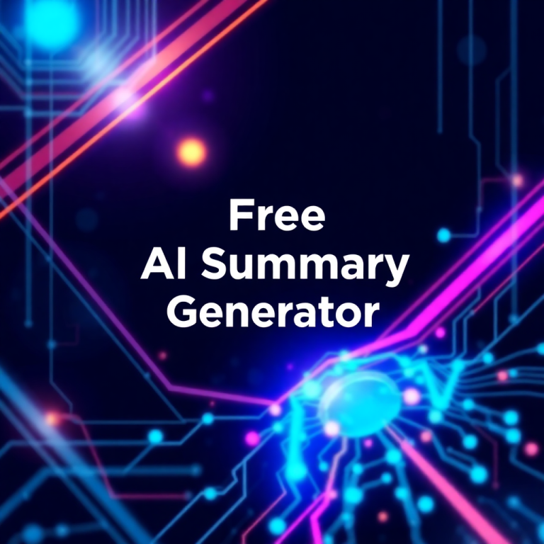 Free Ai Summary Generator