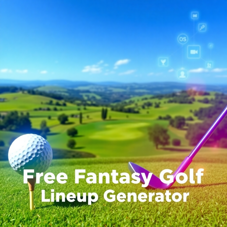 Free Fantasy Golf Lineup Generator
