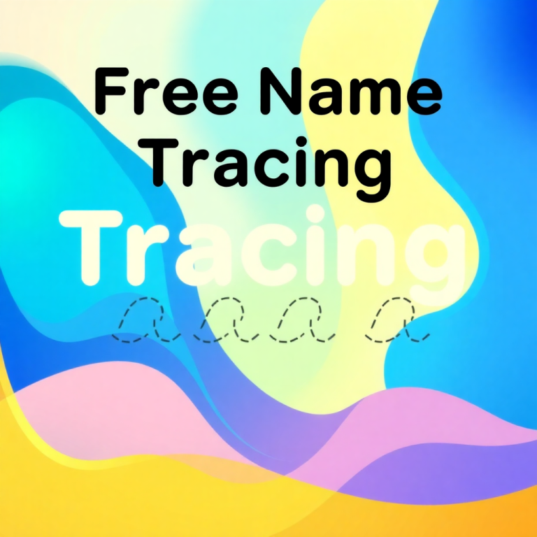 Free Name Tracing Generator With Lines