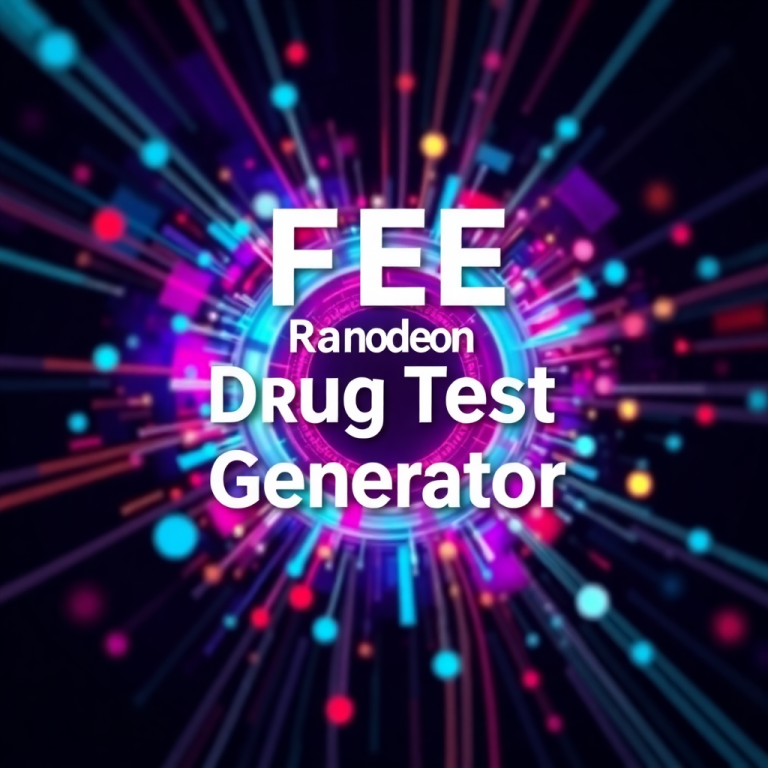 Free Random Drug Test Generator
