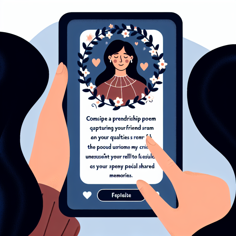 Friendship Poem Generator