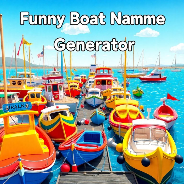 Funny Boat Name Generator