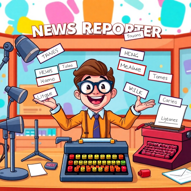 Funny News Reporter Name Generator