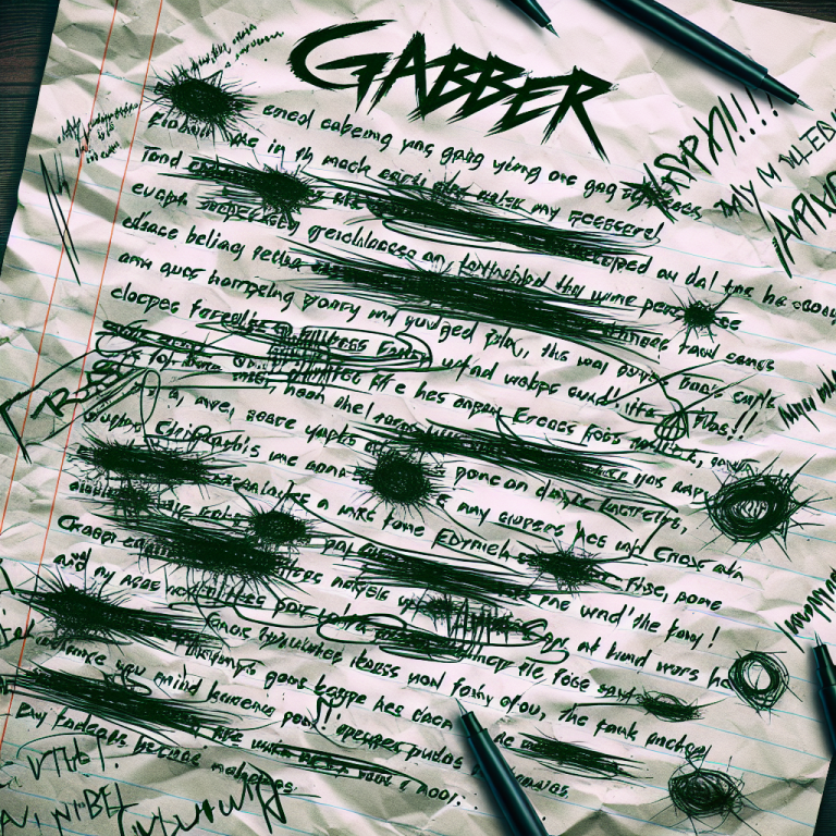 Gabber Song Lyrics Generator