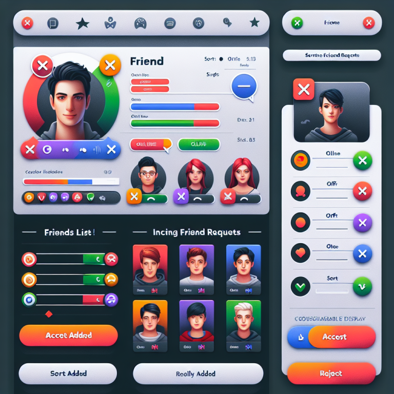 Game Friend List Ui Generator