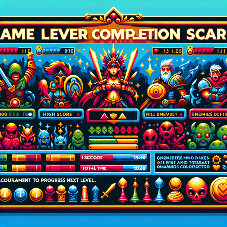 Game Level Complete Screen Generator