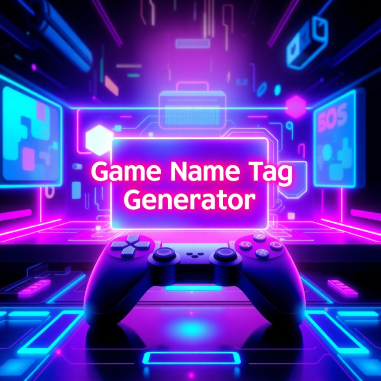 Game Name Tag Generator