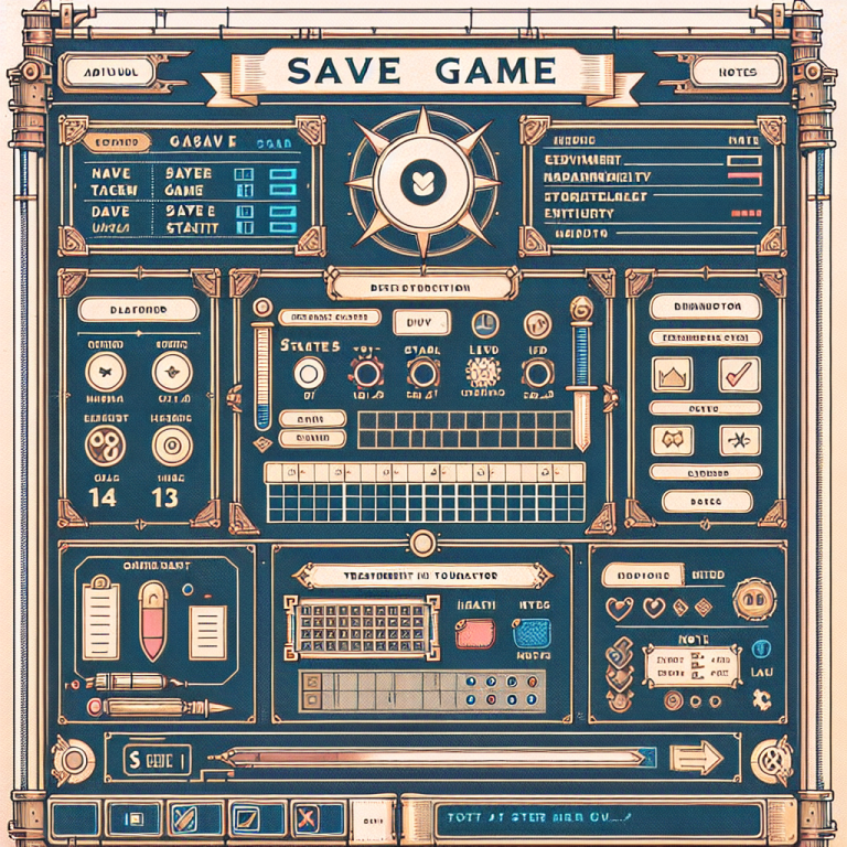 Game Save Game Screen Generator
