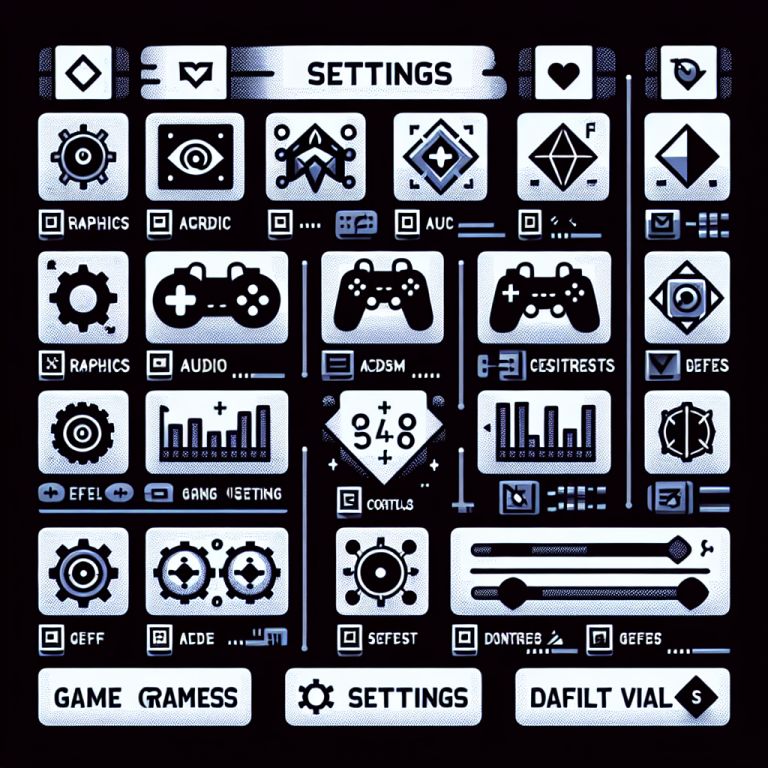 Game Settings Menu Generator