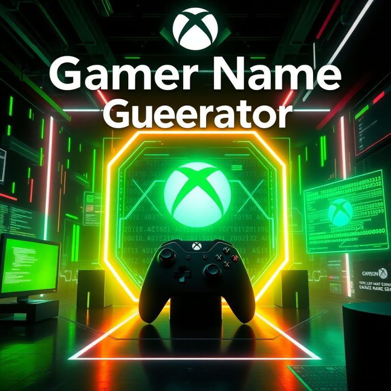 Gamer Name Generator Xbox
