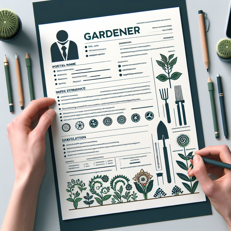 Gardener Resume Generator