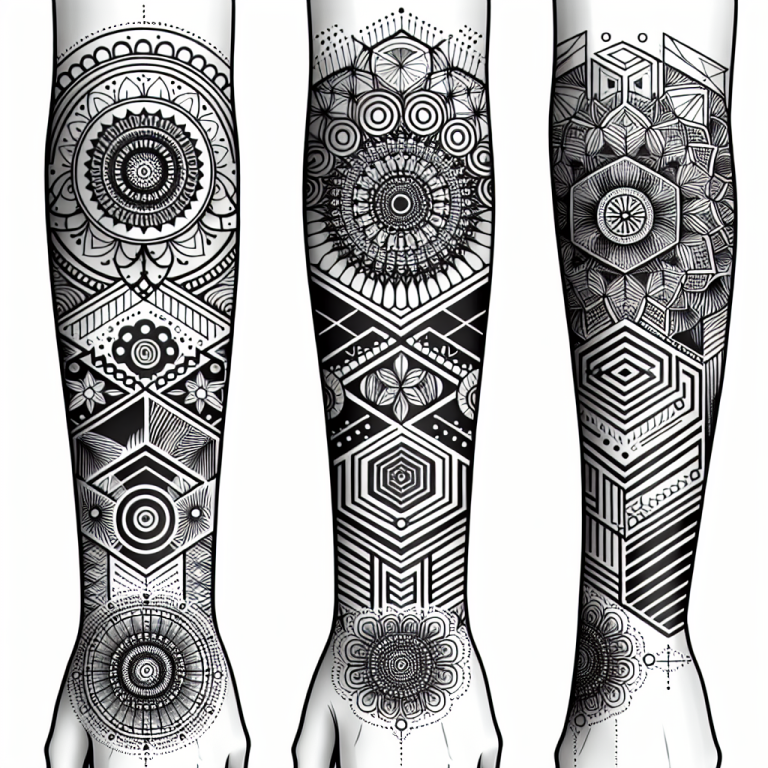 Geometric Forearm Tattoo Generator
