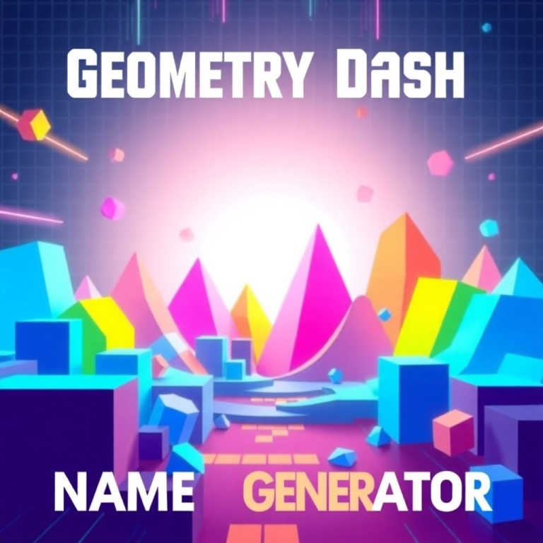 Geometry Dash Name Generator
