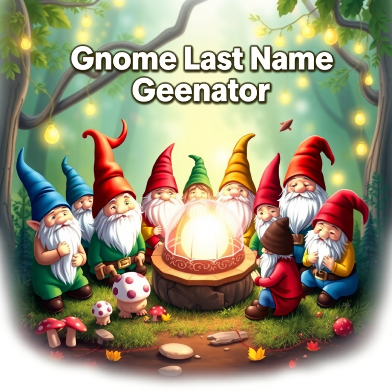 Gnome Last Name Generator