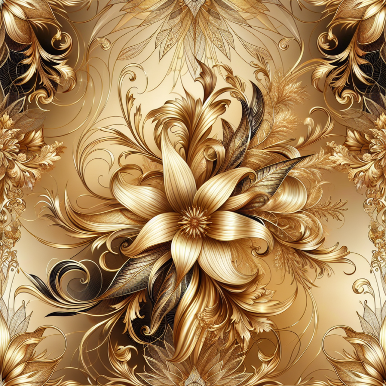Gold Flower Wallpaper Generator
