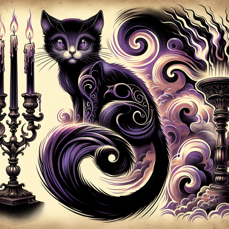 Gothic Cat Tattoo Generator