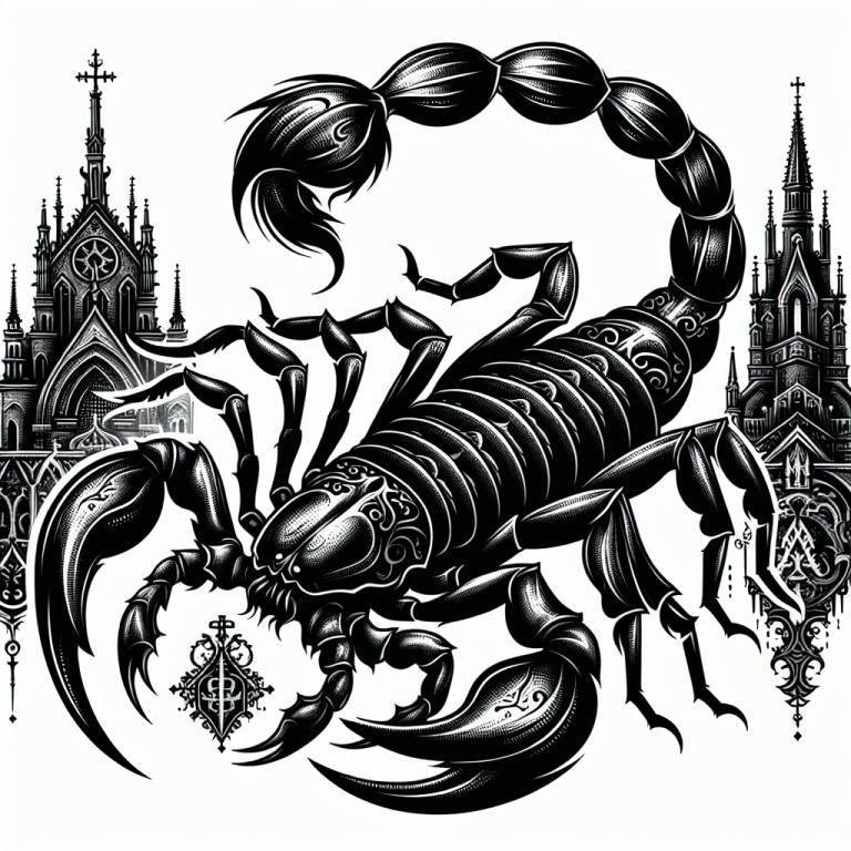 Gothic Scorpion Tattoo Generator