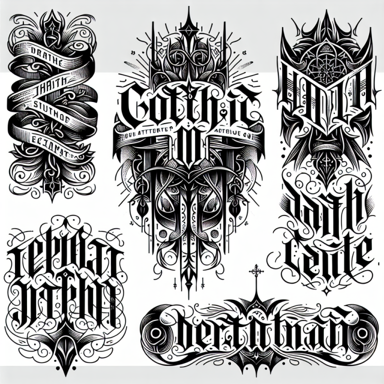 Gothic Star Tattoo Generator