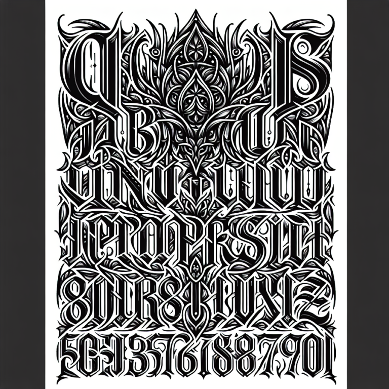 Gothic Tattoo Generator