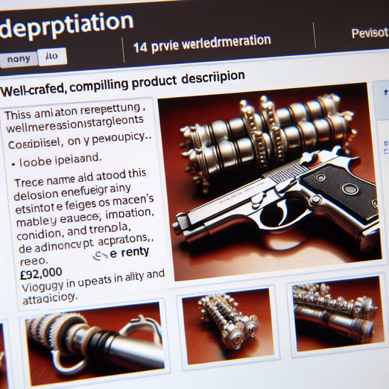 Gumtree Product Description Generator