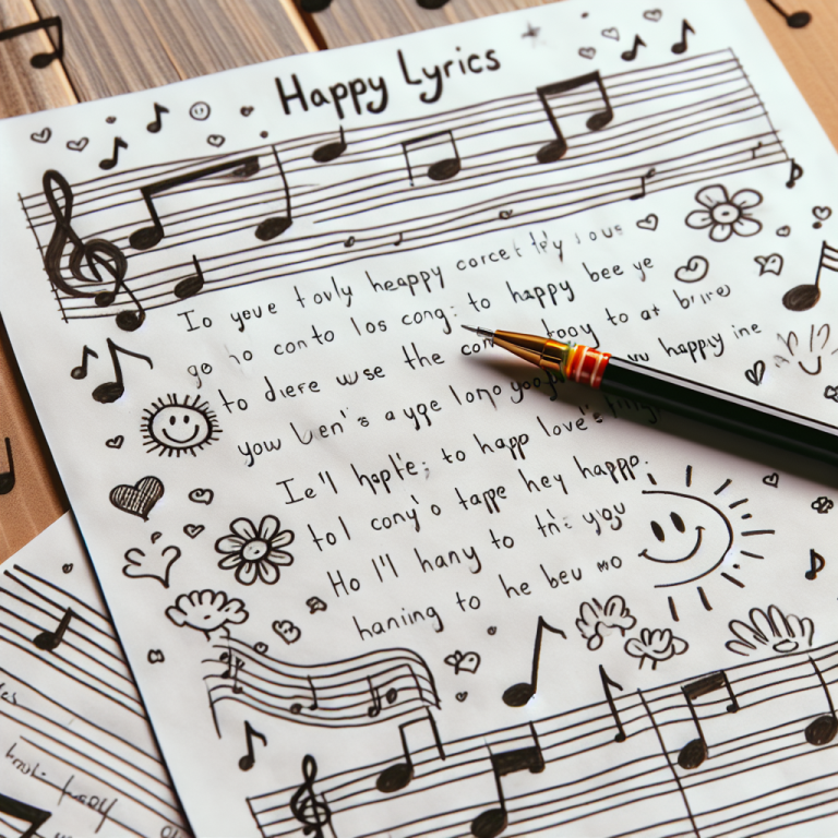 Happy Song Lyrics Generator
