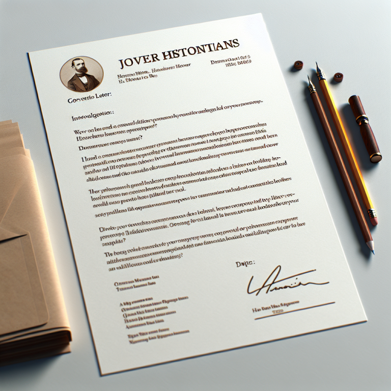 Historian Cover Letter Generator