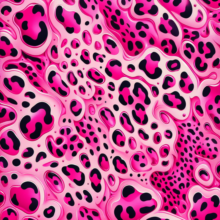 Hot Pink Leopard Print Wallpaper Generator
