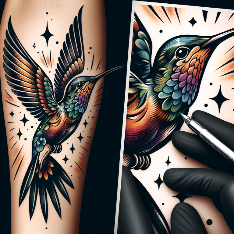Hummingbird Tattoo Generator
