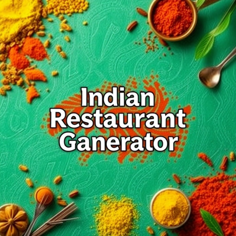 Indian Restaurant Name Generator