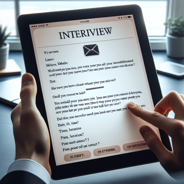 Interview Invitation Email Generator