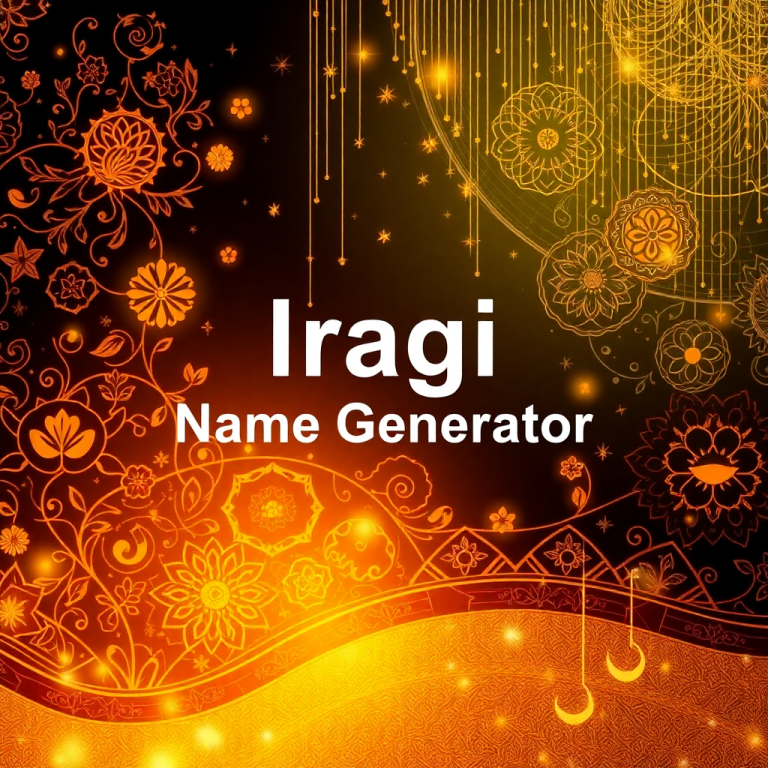 Iraqi Name Generator