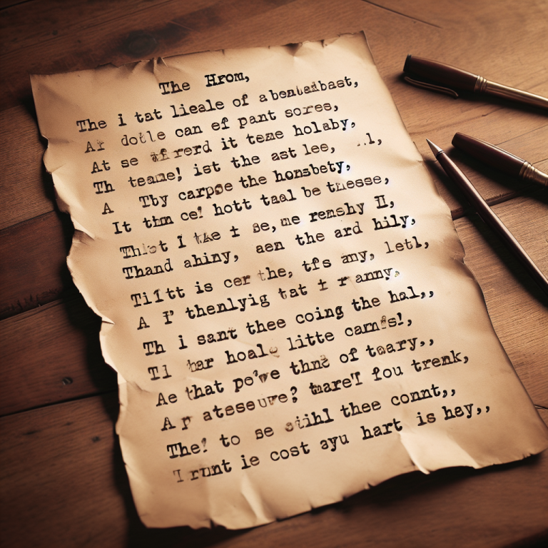 Ironic Poem Generator