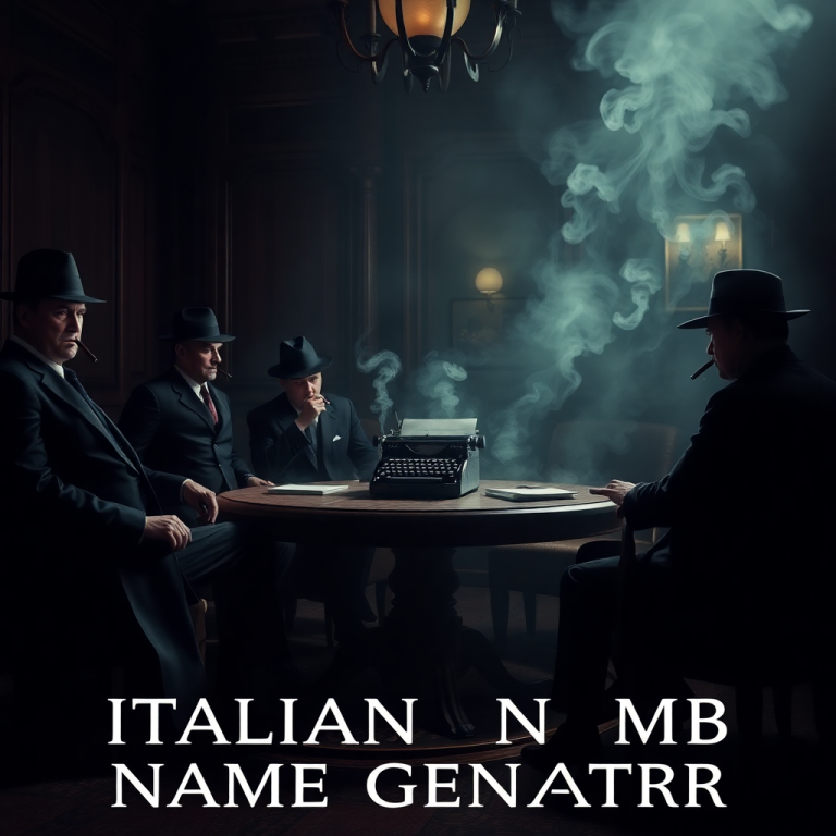 Italian Mob Name Generator