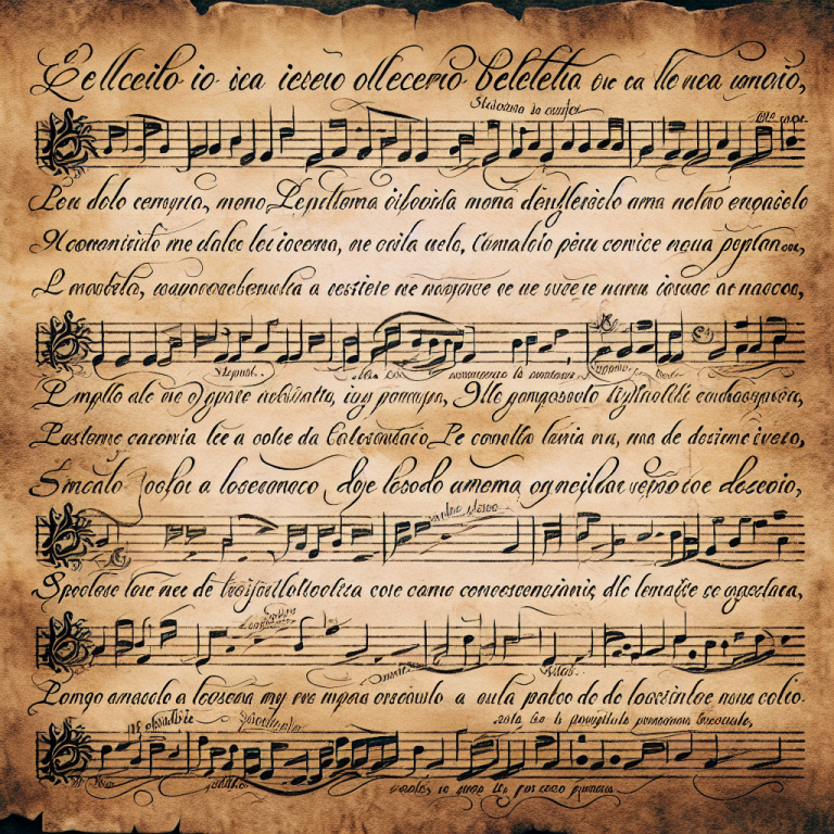 Italian Opera Song Lyrics Generator