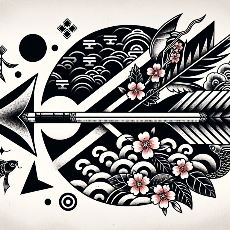 Japanese Arrow Tattoo Generator
