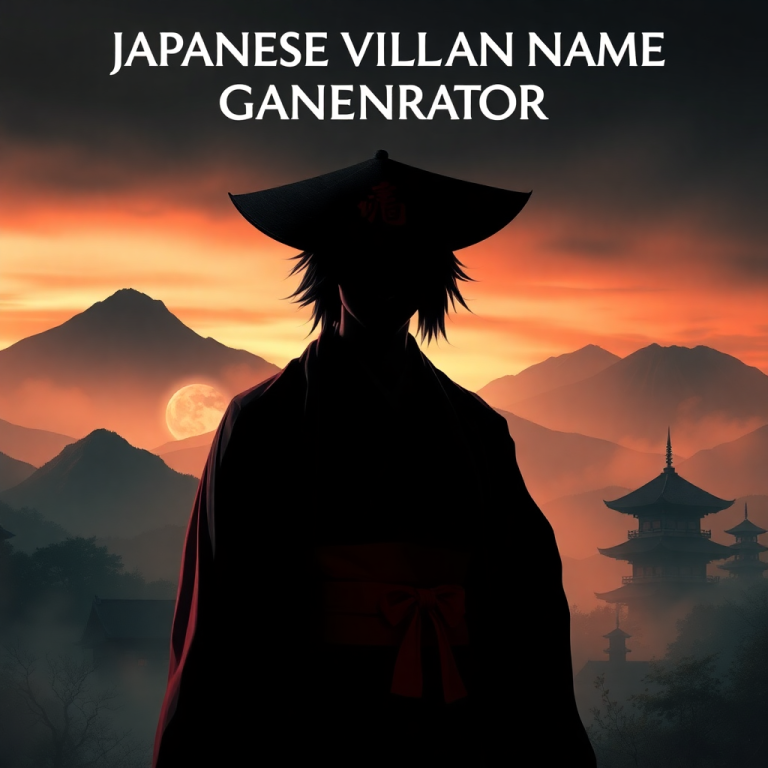 Japanese Villain Name Generator