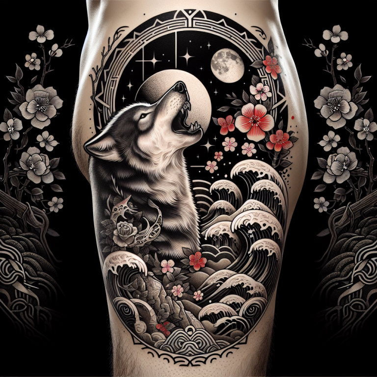 Japanese Wolf Tattoo Generator