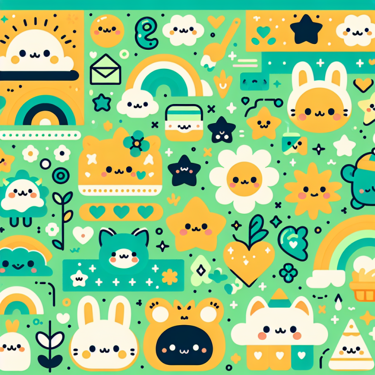 Kawaii Cute Green Wallpaper Generator