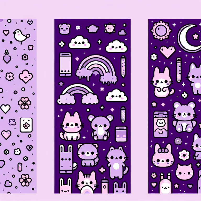 Kawaii Purple Wallpaper Generator